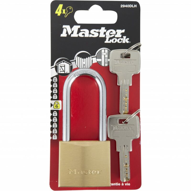 Lucchetto MASTERLOCK a chiave in ottone, l.40 mm Master Lock