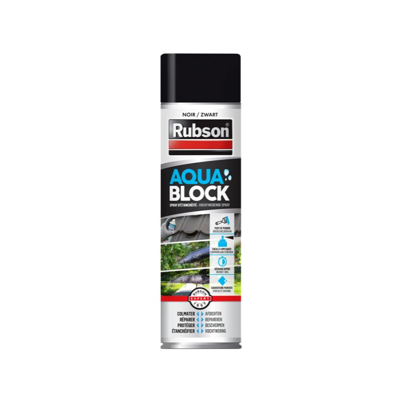 Rivestimento sigillante Rubson Aquablock spray nero 0,3L Rubson
