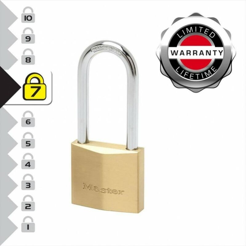 Master Lock 604EURD Lucchetto con Combinazione in Alluminio Massiccio con  Finitura in Ottone, Oro, 8,1 x 4 x 1,8 cm