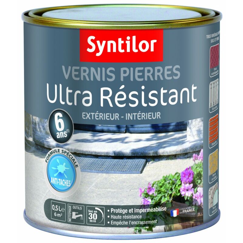 Vernice da esterno per legno SYNTILOR nero, 0.5 L