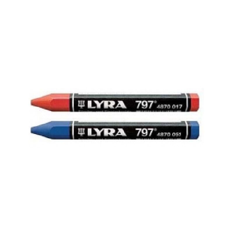 Lyra Duo Giant blister da 3 matite giganti colorate rosso/blu