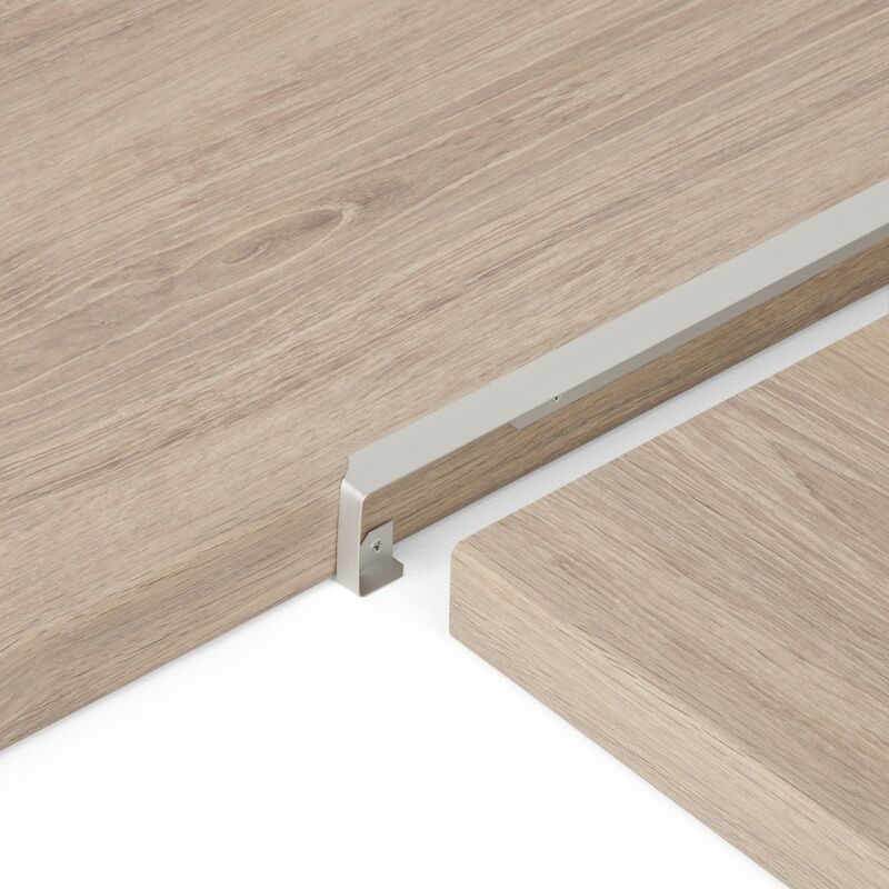 Profilo angolare a L adesivo 1 m 20x20 mm in pvc legno chiaro