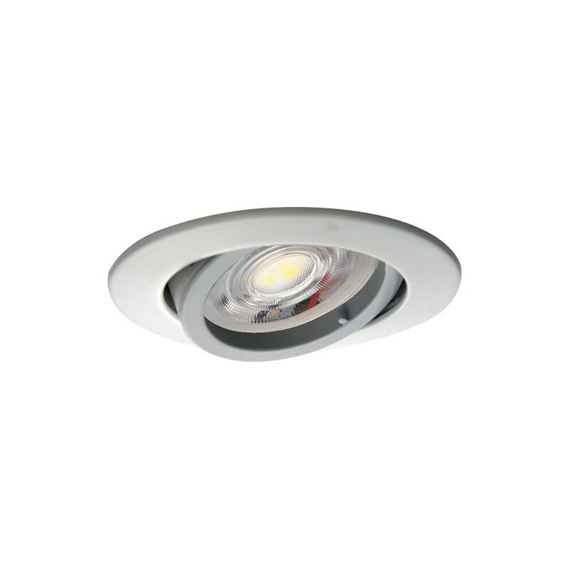 B.K.Licht Faretti LED da incasso dimmerabili, LED integrati 5,5W, diametro  foro 60mm, 5 faretti da bagno ultrasottili, luce calda, resistenti agli