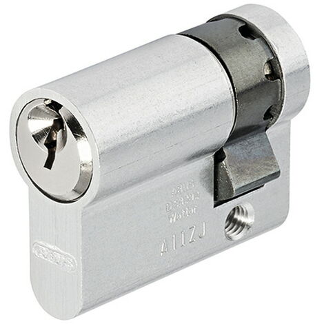 Cilindro Abus D66PSN Mezza Cilindro 10x35 – Serratura Di Sicurezza Con Funzione Anti-Strappo E Chiave Reversibile