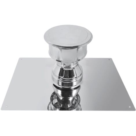 Coperchio Foro Camino Ø100 Mm HOMURY - Acciaio Inox Per Tubi Stufa - Foto 9