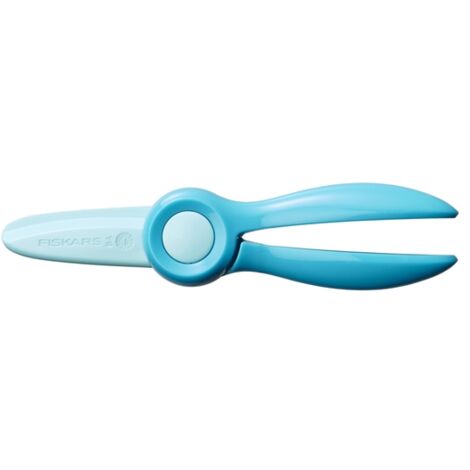 Fiskars Forbici Per Frange - Taglio Preciso, Impugnatura Ergonomica, Verde/Blu/Argento