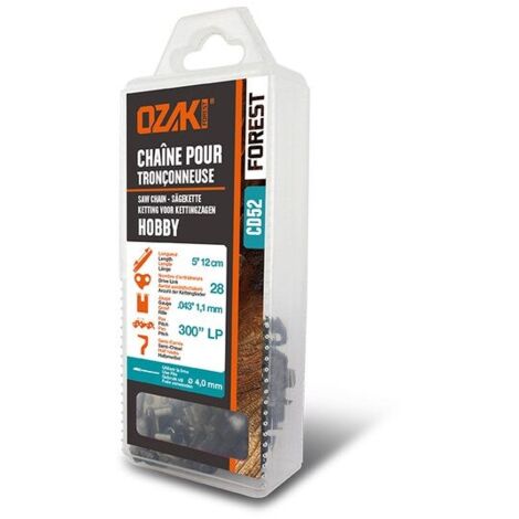 Catena Motosega Ozaki .325 E72 - Semi-Pro, Calibro 1,3mm, Profilo Semi-Quadrato, 72 Maglie, 45cm - Foto 10