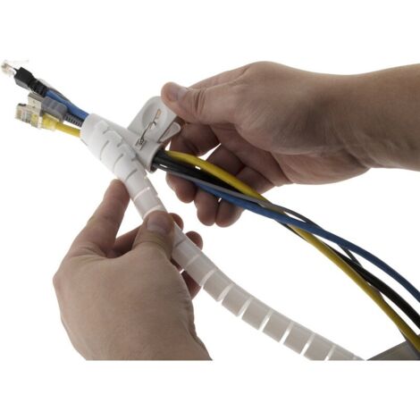 Avvolgicavo A Spirale QUARKZMAN 3m - Manicotto Organizzatore Cavi Per PC, Alimentazione, Tubi - Foto 3