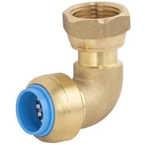 Raccordo A Gomito Filettato Femmina Con Staffa A Muro 1/2" X 16 In Ottone - Foto 9