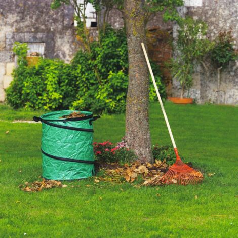 Sacco Rifiuti da Giardino Verde Scuro 4 pz 120 L 150 g/m²