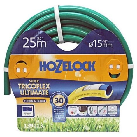 Tubo flessibile anti piega da 20 metri + connettori compatibili HOZELOCK + gancio da parete nuovo