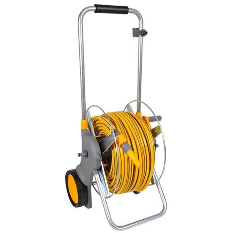 Hozelock Avvolgitubo Da Pavimento Per Tubi Da Giardino Fino A 30 Metri. Leggero, Robusto, Con Guida Tubo E Fissaggi A Parete. Riavvolgimento Manuale Per Un Giardino In Ordine E Senza Rischi. - 4