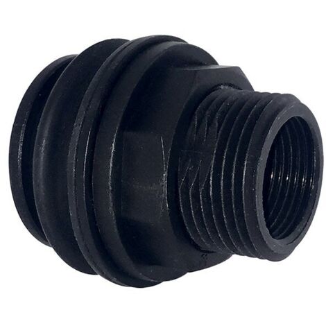 Adattatore Per Valvola IBC Da 1000 Litri Con Filetto S60x6 - Raccordo Per Tubo Da 3/4 Di Pollice In Plastica E Ottone