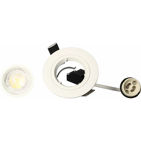 Set di 20 faretti da incasso fissi full white con GU10 LED 5W eq 40W