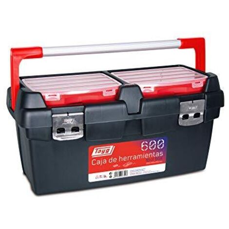Cassetta degli attrezzi con 2 scomparti e manico 60 cm OUTIFRANCE (1/3)