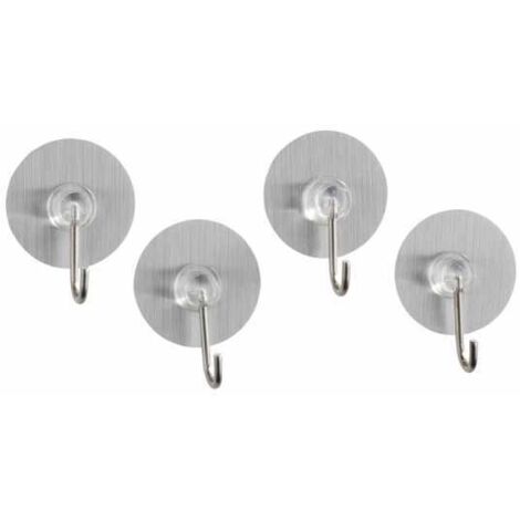 Set 4 ganci piccoli 1 testa cromo Static-loc WENKO (1/5)