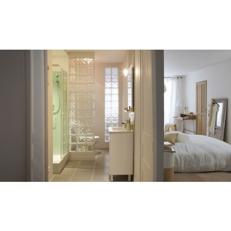 Mattone In Vetro Ondulato Trasparente 19x19x8 Cm - Penez Herman, Neutro - Foto 12