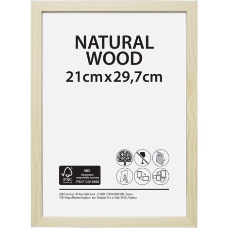 Cornice Grezza, l.21 x H.29,7 cm, legno naturale Centrale Brico