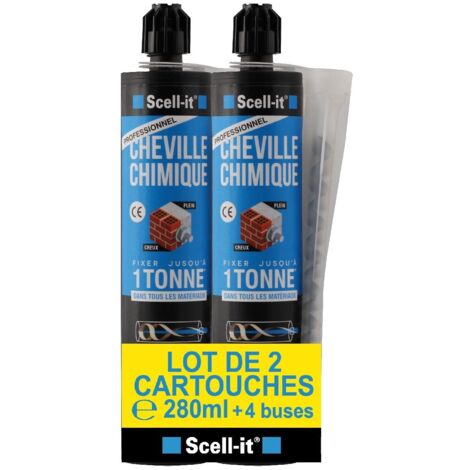 Set di 2 cartucce di sigillatura chimica SCELL-IT