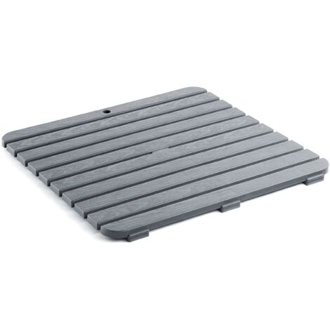 Pedana doccia Plasticos Tatay grigia 55 x 55 cm