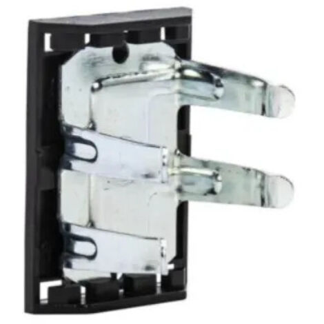 Set di 2 clip per battiscopa con piastra di base, diametro 28 x H 55 mm x L 28 mm (1/2)
