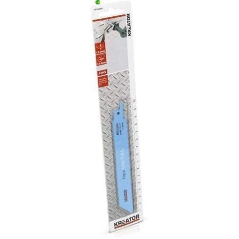 Lama per sega a sciabola per metallo 150 mm - 2 pezzi KREATOR (1/2)