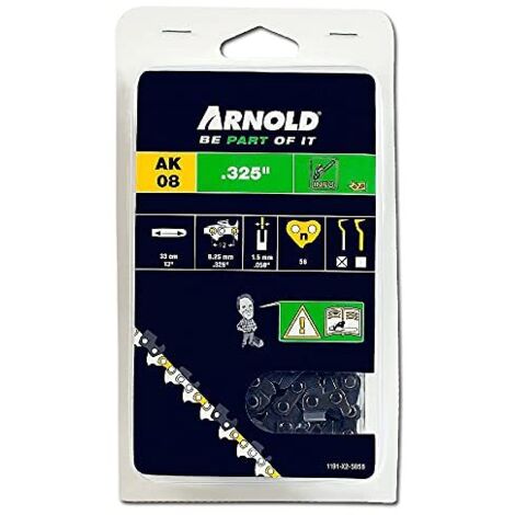 Catena per motosega 325" / 1,5 mm - 56 maglie di trasmissione - tronchesi semicircolari Arnold (1/3)