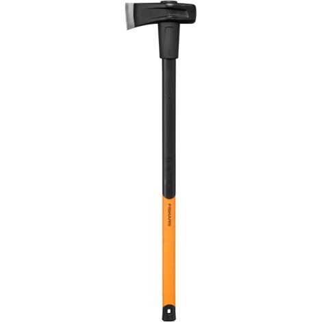 Fiskars Martello da spacco (forgiato), 2 in 1: ascia e martello, peso: 3,68 kg, lama in acciaio temprato / manico in plastica rinforzata con fibra di vetro, nero / arancione, X37, 1001704