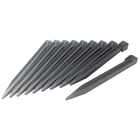 KARAT 100 Picchetti Ancoraggio Prato 15cm – Fissaggio Per Telo Pacciamatura, Erba Finta E Teli Giardino
