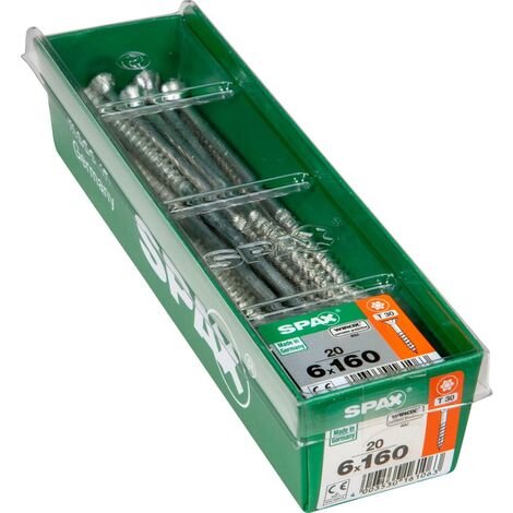 Set SPAX 500 Viti Universali 4x70 Mm A Testa Svasata, Acciaio Brunito Per Legno Scuro, Senza Preforatura E Con Profilo Ondulato