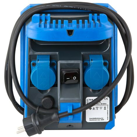 Cofanetto Elettrico Da Cantiere 250V 16A | 6 Prese, Interruttore Automatico, IP54 Impermeabile | Per Interni Ed Esterni, Fai-da-te E Professionisti