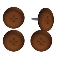 Set di 4 cuscinetti adesivi a nido d'ape, SCOTCH, diam. 22 mm, marrone SCOTCH