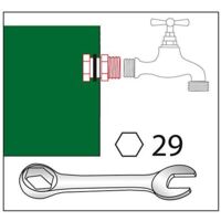 Boutt 2147517 TC20 - Passante In Ottone Per Serbatoio, Filetto Maschio 20x27 (3/4") E Femmina 15x21 (1/2") - Ideale Per Liquidi