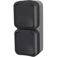 Presa doppia - QUARX - Aqua Pro - Esterna, verticale, IP55, 250V, 16A