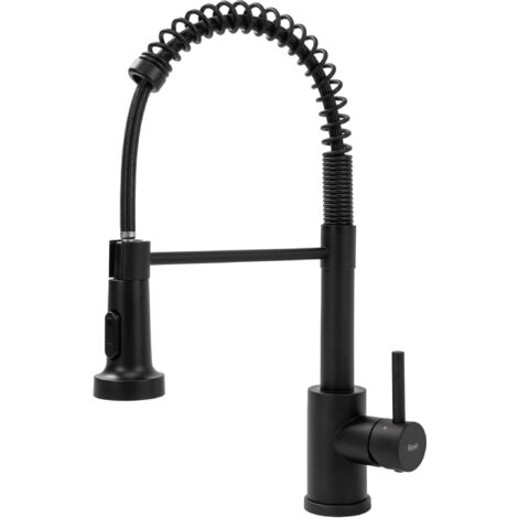 Kingston Brass Concord Küchenarmatur – Wandmontiert, Mattschwarz | 20,3 Cm Lochabstand, Keramikkartusche