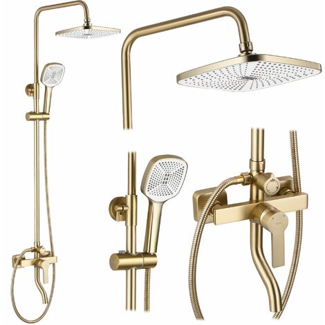 MY2021-77GG ARGUS GOLDEN BRUSH DUSCHSET SKU REA-P7841