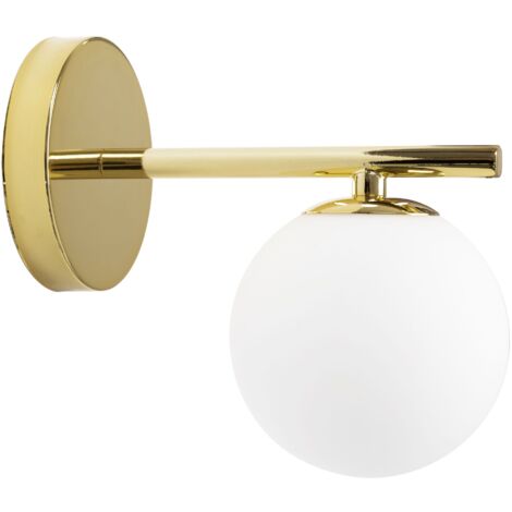 Wandleuchte Kugel Gold