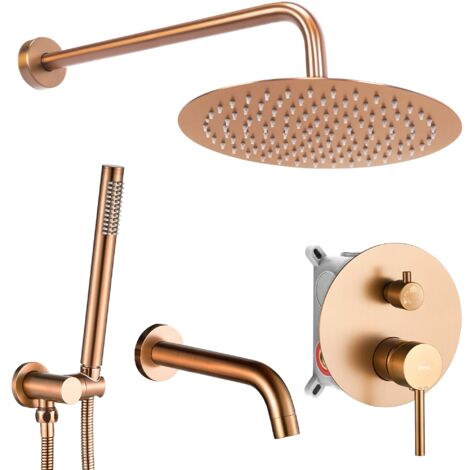 DUSCH- UND BADESET MIT LUNGO-AUSLAUF KUPFER SZ SKU REA-P8810