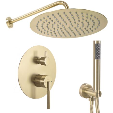 JS-622711BG ARGON GOLDEN BRUSH DUSCHSET SKU REA-P7810