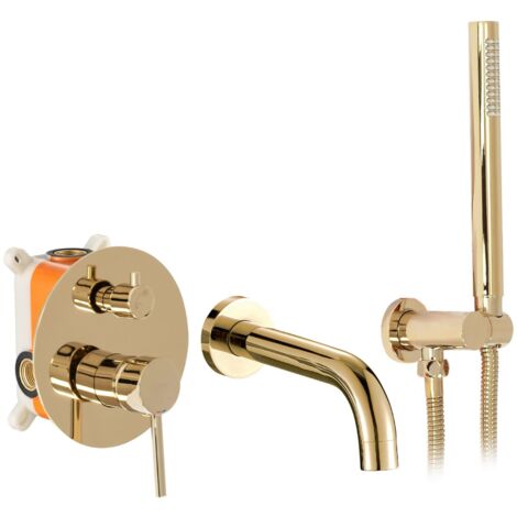 REA UNTERPUTZ WANNENARMATUR LUNGO GOLD BOX