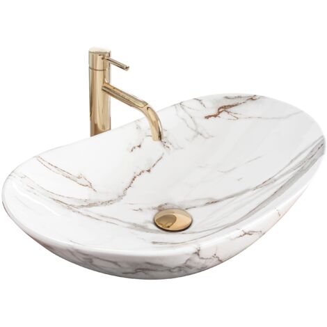 REA AUFSATZWASCHBECKEN ROYAL SHINY AIAX MARMOR