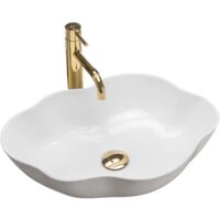 REA AUFSATZWASCHBECKEN PEARL WEIß