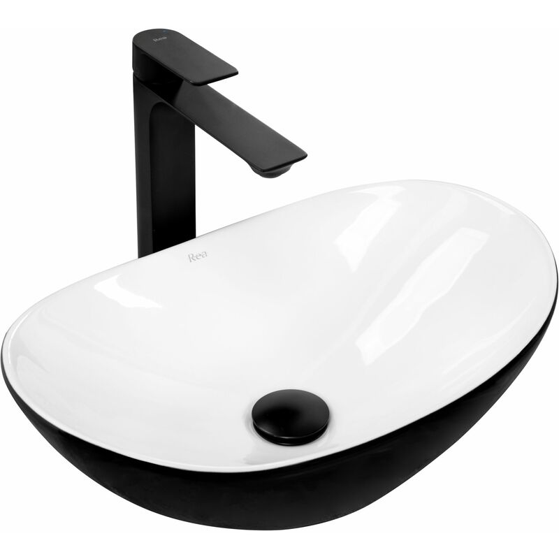 Lavabo da appoggio Rea Sofia Mini White - Rea