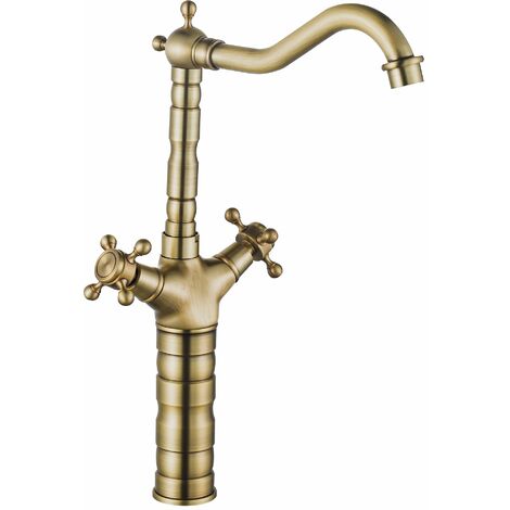 RUBINETTO VASCA ALTO RUSTICO ORO ANTICO SKU REA-B5521