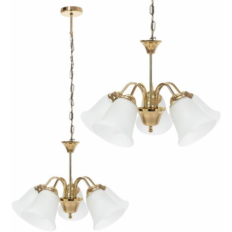 EGLO Lampada A Sospensione Oldbury: 3 Luci, Design Industrial Con Trave In Legno, Nero E Marrone, Lunghezza 118 Cm - 4