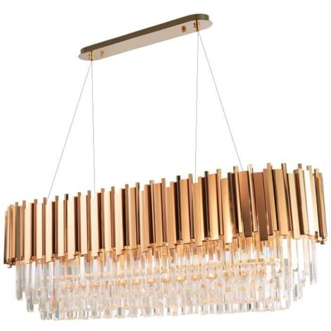 LAMPADARIO 312355 CRISTALLO ORO