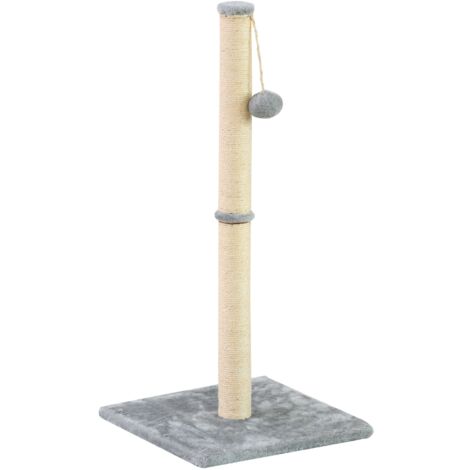 Tiragraffi Karlie Misty Per Esterni – Grigio, 77x56x160 Cm, In Polyrattan E Sisal, Con Grotta E Gioco