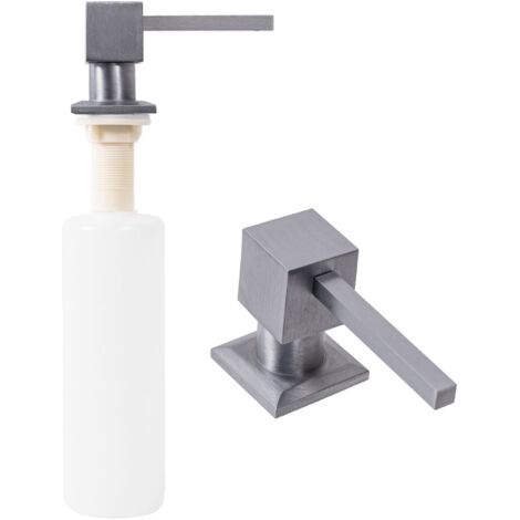 Dispenser Sapone E Lozione In Acciaio Inox 304 - 2 Pompe Di Ricambio Con Tubi Da 22,5 Cm