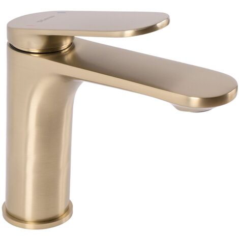 RUBINETTO PER LAVABO BASSO MARCO GOLD SPAZZOLATO SKU REA-B4897 (1/5)