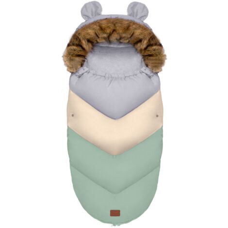 SACCO A PELO PER BAMBINI TEDDY PRO-V VERDE PASTELLO